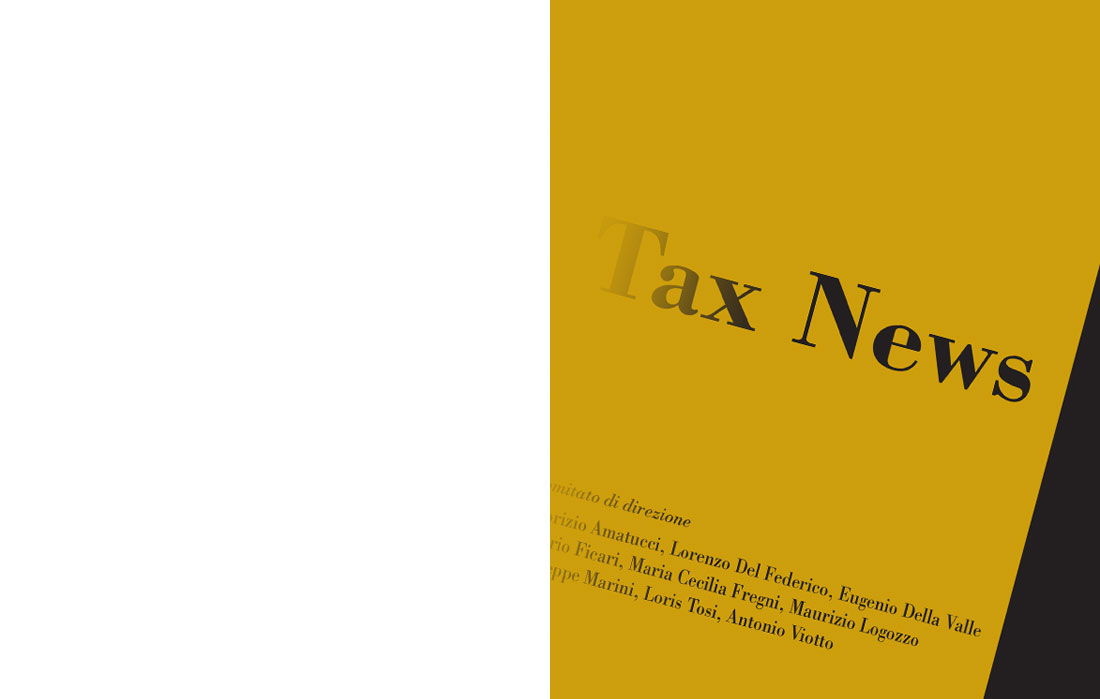 Tax News - Supplemento online alla Rivista Trimestrale di Diritto Tributario